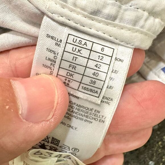 Brooks Brothers Embroidered Mini Dress. Blue/white. - Picture 9 of 11